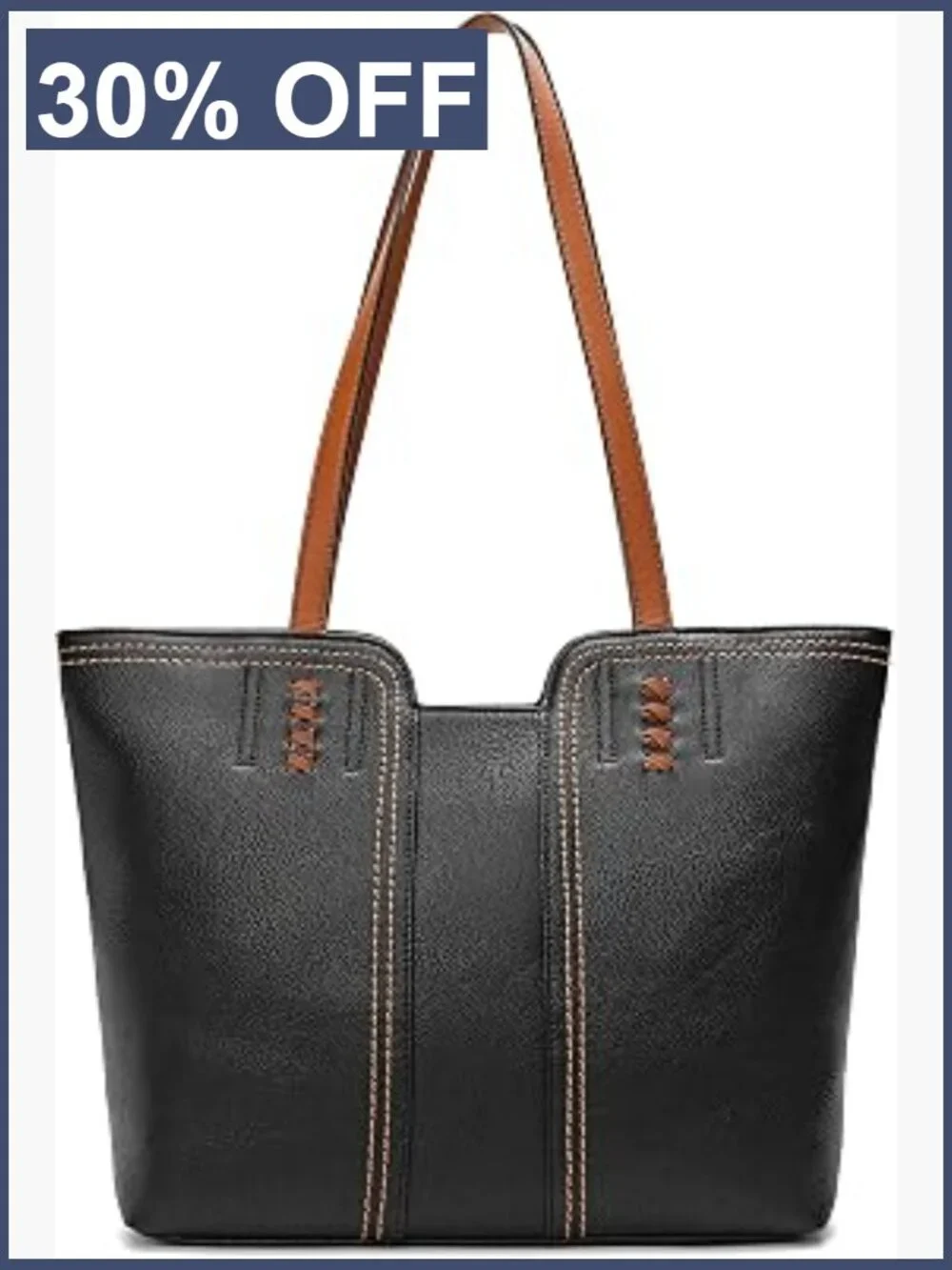 Large Vegan Leather Tote Bag Top Handle Satchel Hobo Purse Work Casual Carryall
